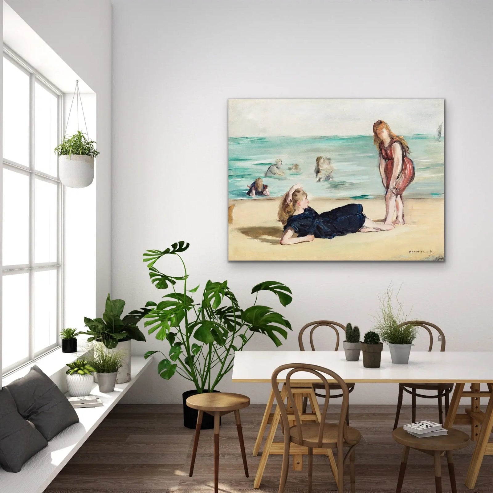 Girls on the Beach 1868 by Edouard Manet - I Heart Wall Art