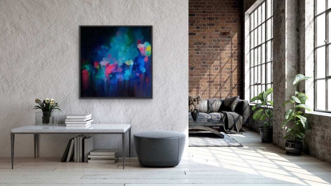 Edie Fogarty - ‘Glade’ Blue Colourful Abstract Original Artwork Print - I Heart Wall Art