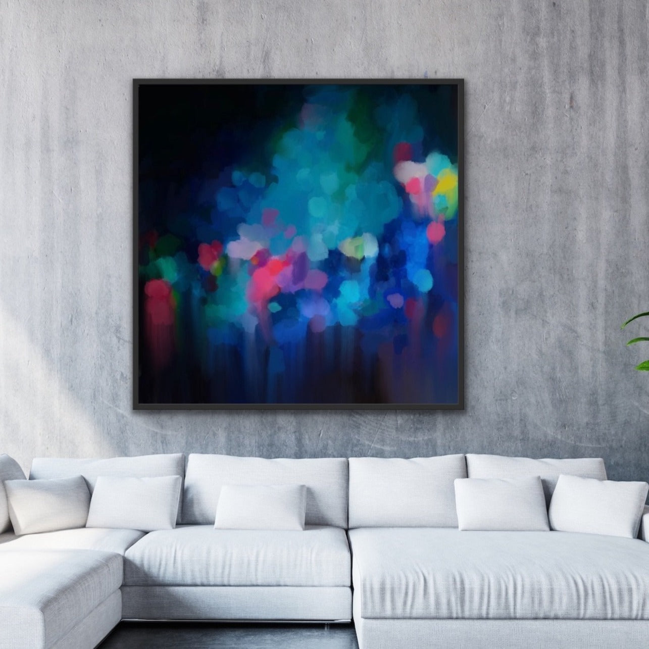 Edie Fogarty - ‘Glade’ Blue Colourful Abstract Original Artwork Print - I Heart Wall Art