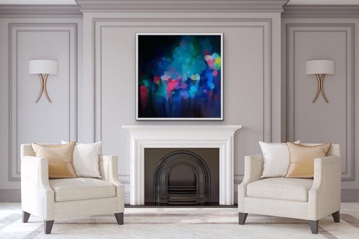 Edie Fogarty - ‘Glade’ Blue Colourful Abstract Original Artwork Print - I Heart Wall Art