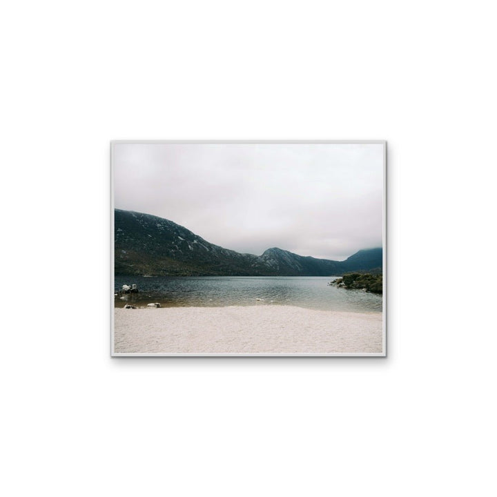 Gloomy Cradle Mountain - Lake Nature Photograph, Stretched Canvas or Wall Art Print - I Heart Wall Art - Poster Print, Canvas Print or Framed Art Print