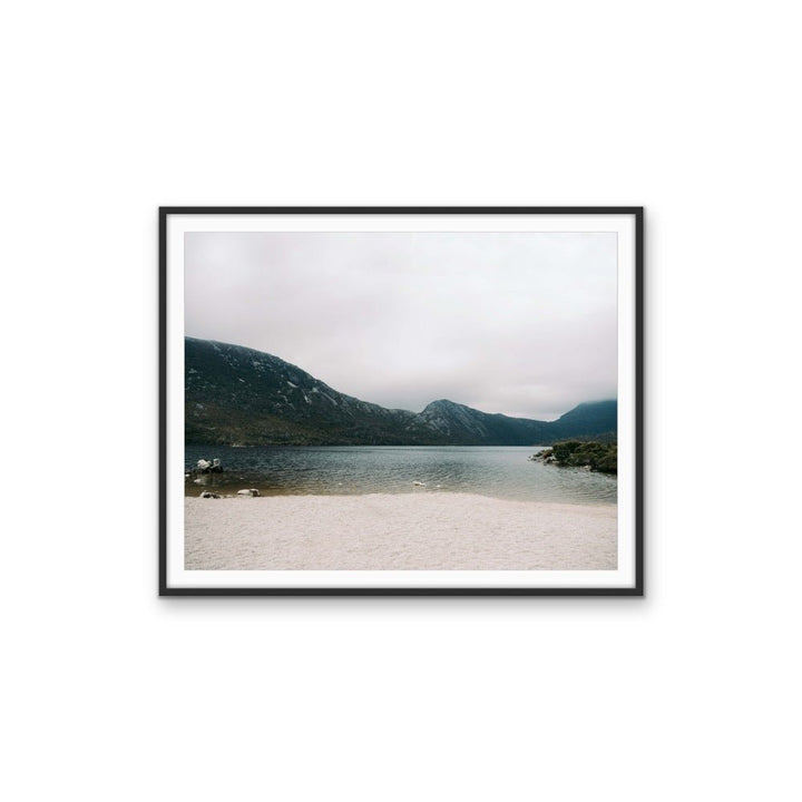 Gloomy Cradle Mountain - Lake Nature Photograph, Stretched Canvas or Wall Art Print - I Heart Wall Art - Poster Print, Canvas Print or Framed Art Print