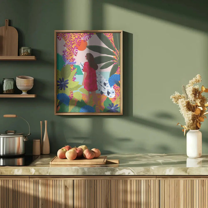 9933x14043 Din 78 Going Surfing - Stretched Canvas, Poster or Fine Art Print I Heart Wall Art