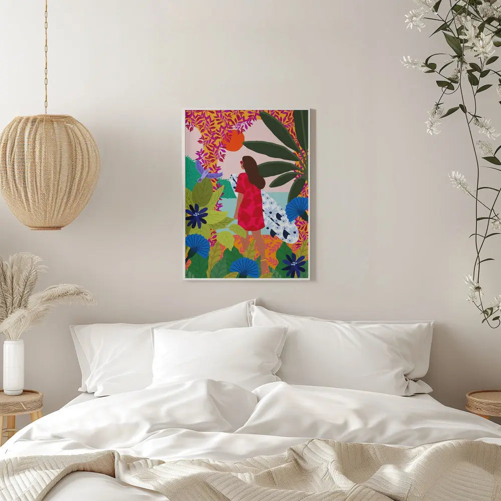 9933x14043 Din 78 Going Surfing - Stretched Canvas, Poster or Fine Art Print I Heart Wall Art