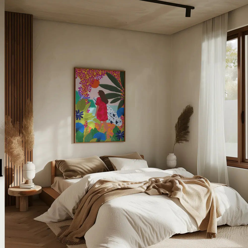 9933x14043 Din 78 Going Surfing - Stretched Canvas, Poster or Fine Art Print I Heart Wall Art