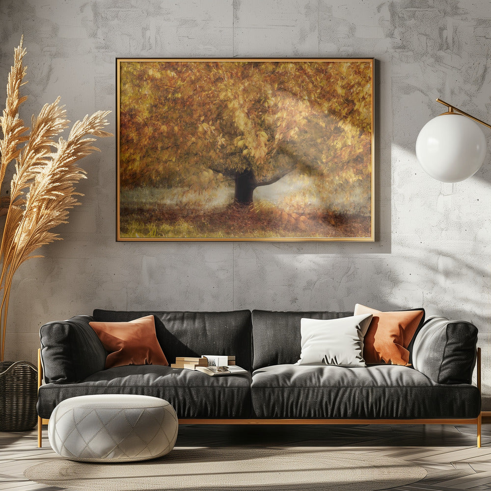 Gold colors - Stretched Canvas, Poster or Fine Art Print I Heart Wall Art