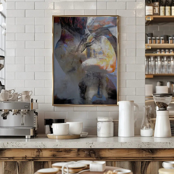 Gold Fish - Stretched Canvas, Poster or Fine Art Print I Heart Wall Art