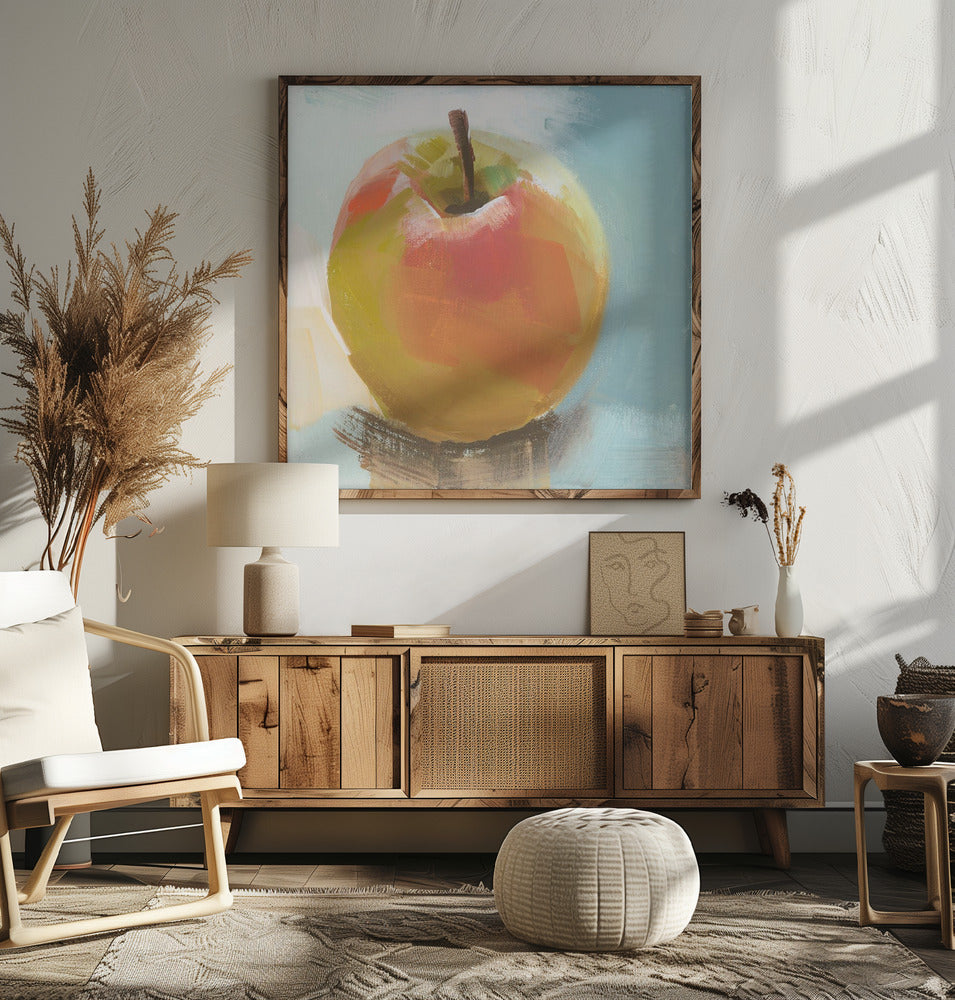 Golden Delicious - Square Stretched Canvas, Poster or Fine Art Print I Heart Wall Art