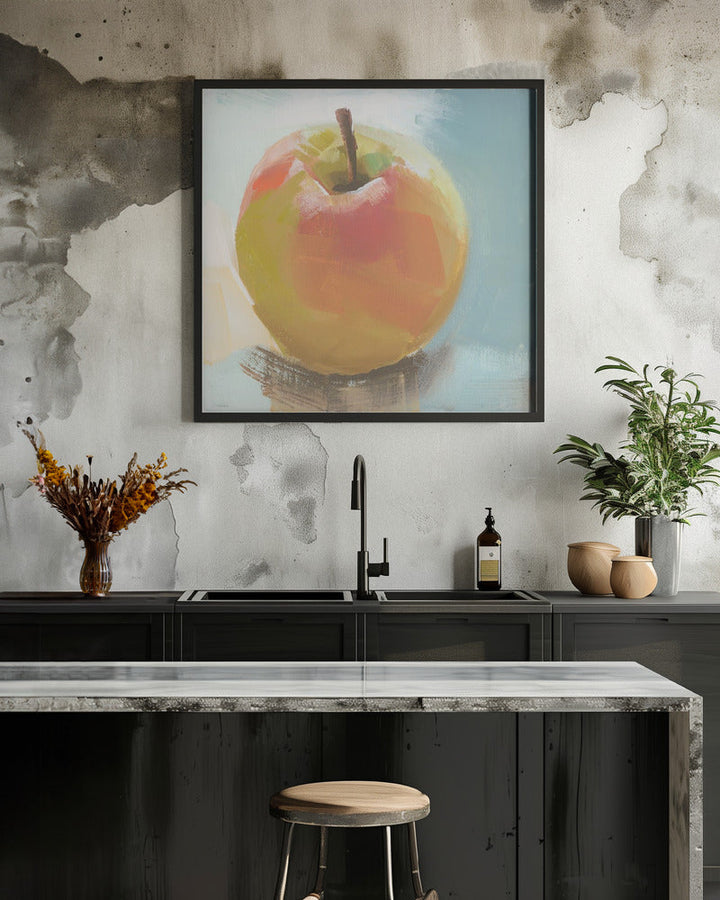 Golden Delicious - Square Stretched Canvas, Poster or Fine Art Print I Heart Wall Art