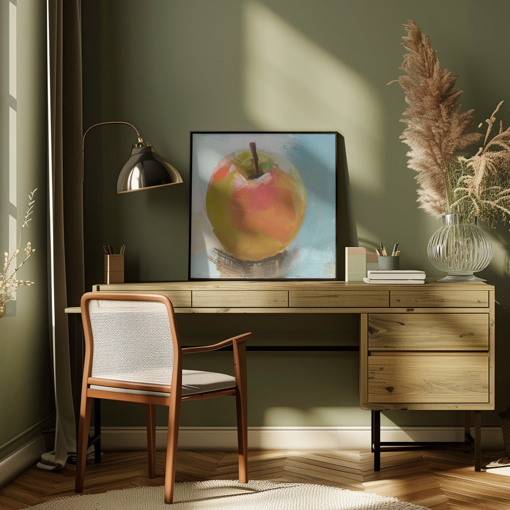 Golden Delicious - Square Stretched Canvas, Poster or Fine Art Print I Heart Wall Art