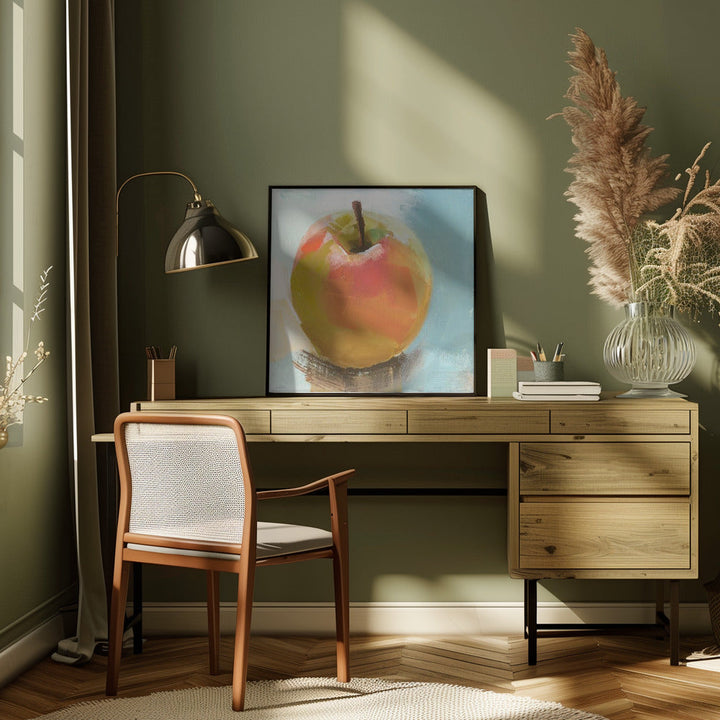 Golden Delicious - Square Stretched Canvas, Poster or Fine Art Print I Heart Wall Art