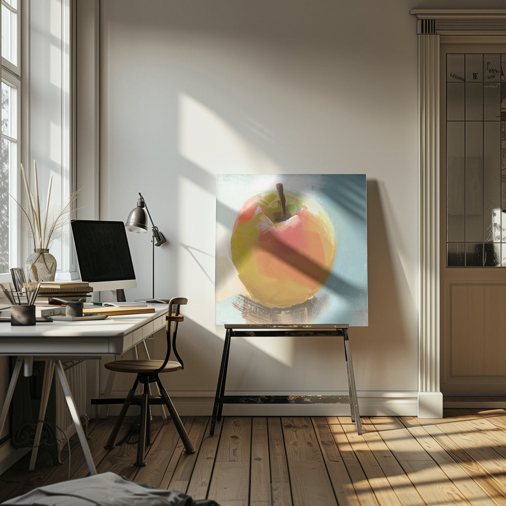 Golden Delicious - Square Stretched Canvas, Poster or Fine Art Print I Heart Wall Art