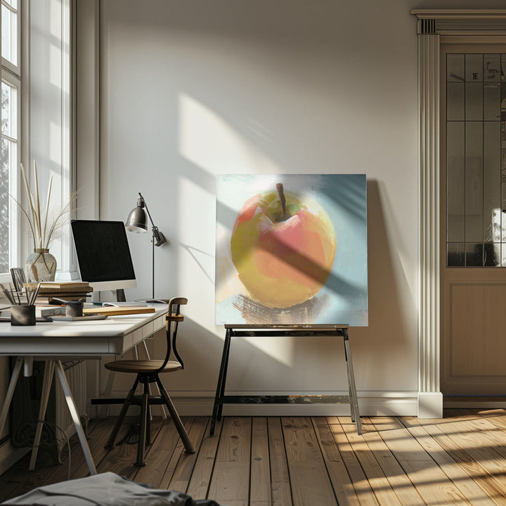 Golden Delicious - Square Stretched Canvas, Poster or Fine Art Print I Heart Wall Art