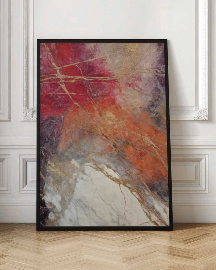 Golden Fluid Marble - Stretched Canvas, Poster or Fine Art Print - I Heart Wall Art - Poster Print, Canvas Print or Framed Art Print