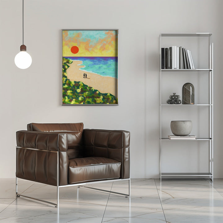 Golden Glow - Stretched Canvas, Poster or Fine Art Print I Heart Wall Art