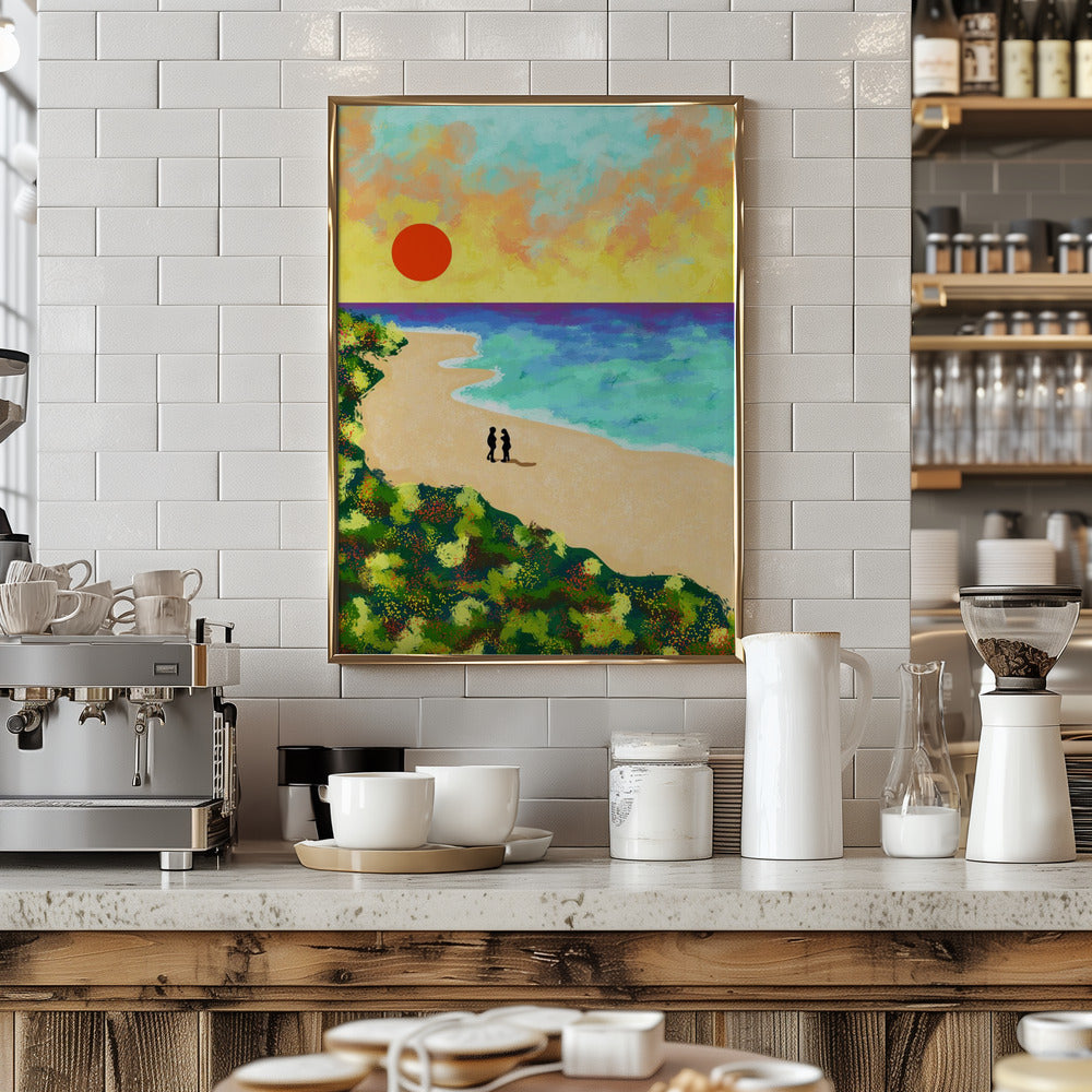 Golden Glow - Stretched Canvas, Poster or Fine Art Print I Heart Wall Art
