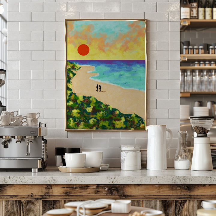 Golden Glow - Stretched Canvas, Poster or Fine Art Print I Heart Wall Art