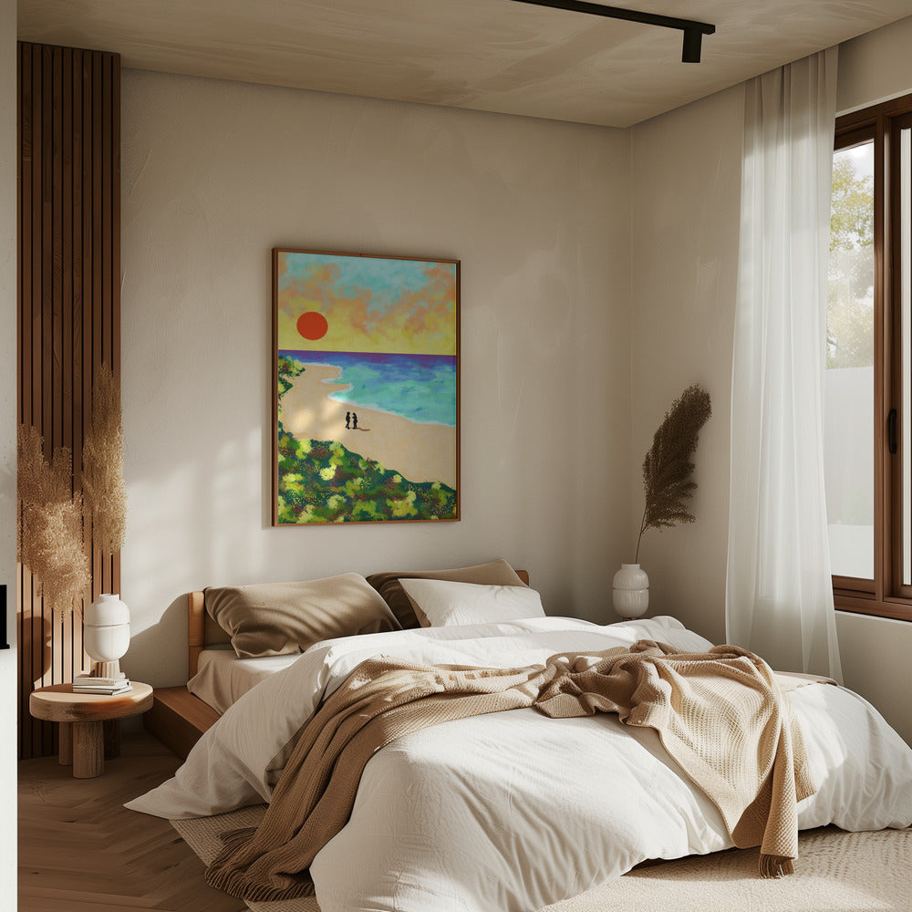 Golden Glow - Stretched Canvas, Poster or Fine Art Print I Heart Wall Art