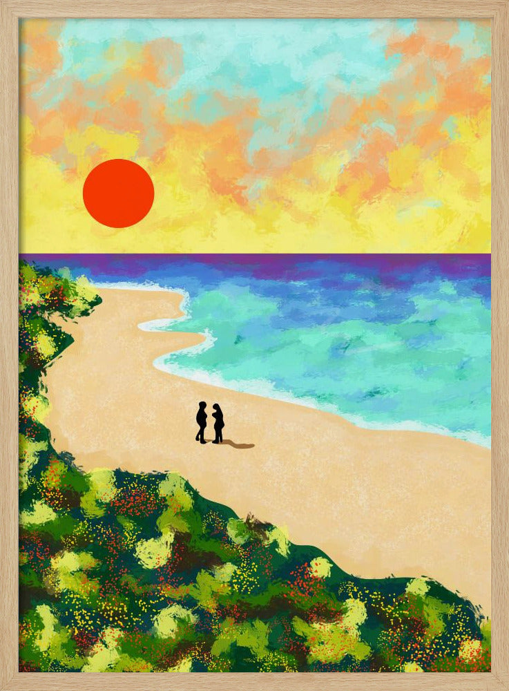 Golden Glow - Stretched Canvas, Poster or Fine Art Print I Heart Wall Art