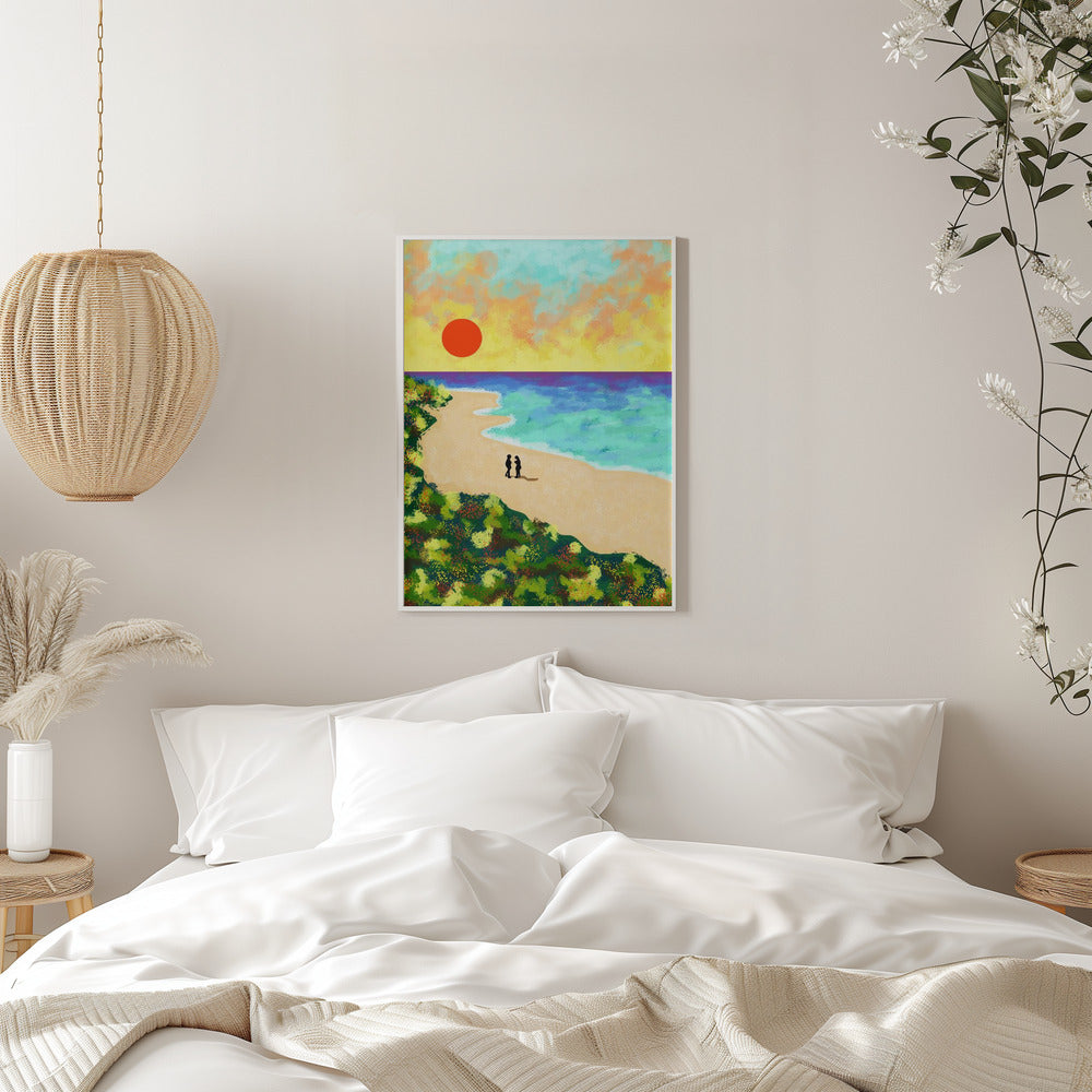 Golden Glow - Stretched Canvas, Poster or Fine Art Print I Heart Wall Art