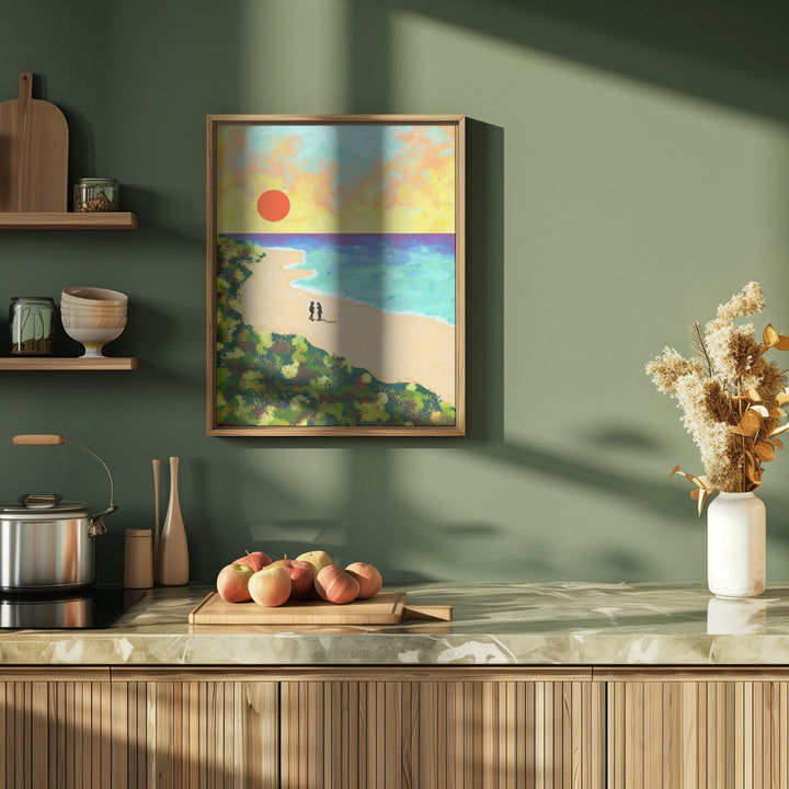 Golden Glow - Stretched Canvas, Poster or Fine Art Print I Heart Wall Art