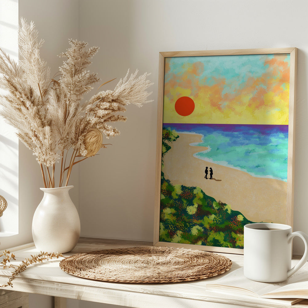 Golden Glow - Stretched Canvas, Poster or Fine Art Print I Heart Wall Art