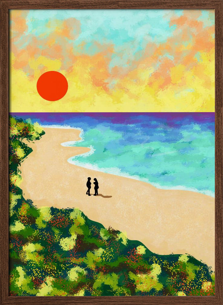 Golden Glow - Stretched Canvas, Poster or Fine Art Print I Heart Wall Art
