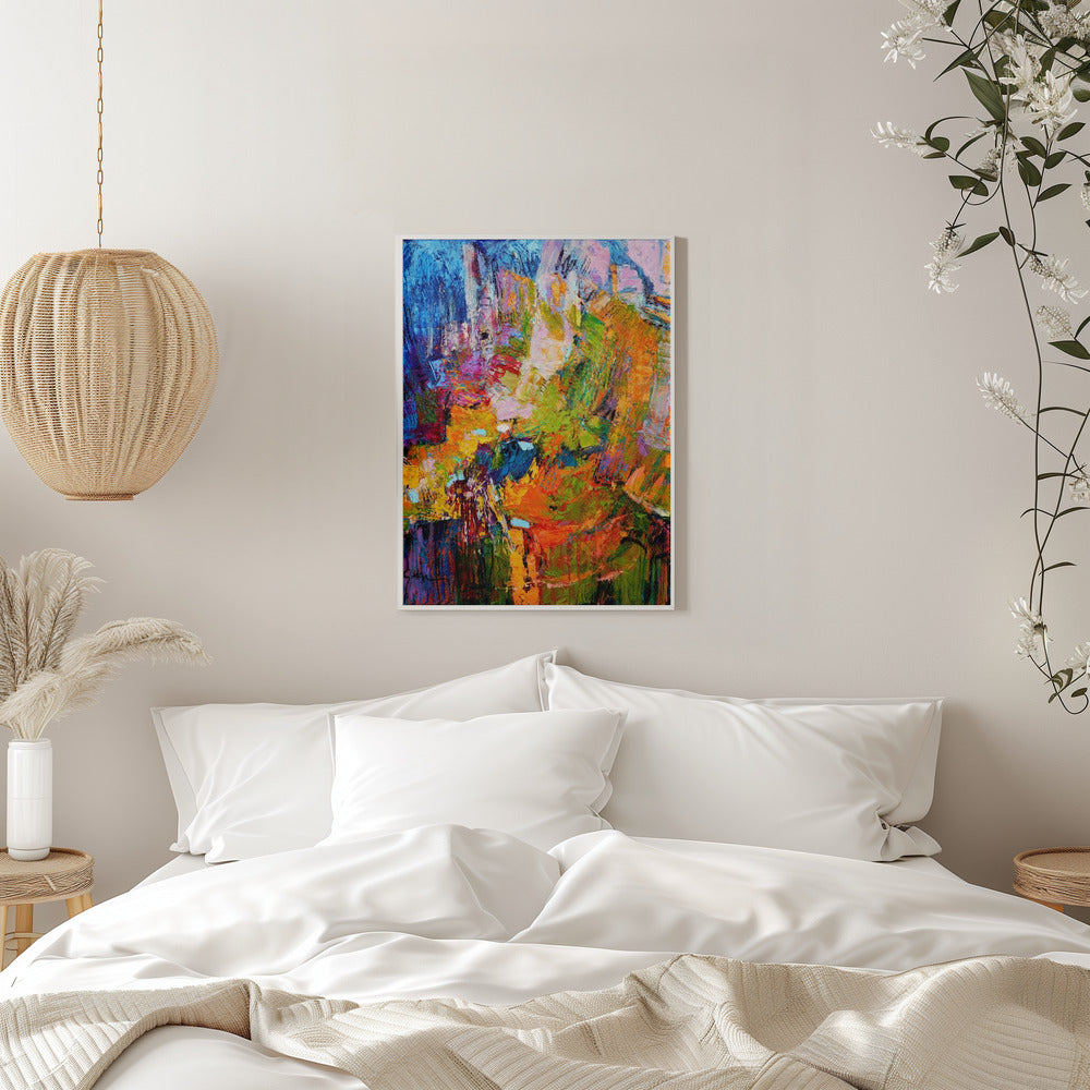 Golden Heart - Stretched Canvas, Poster or Fine Art Print I Heart Wall Art