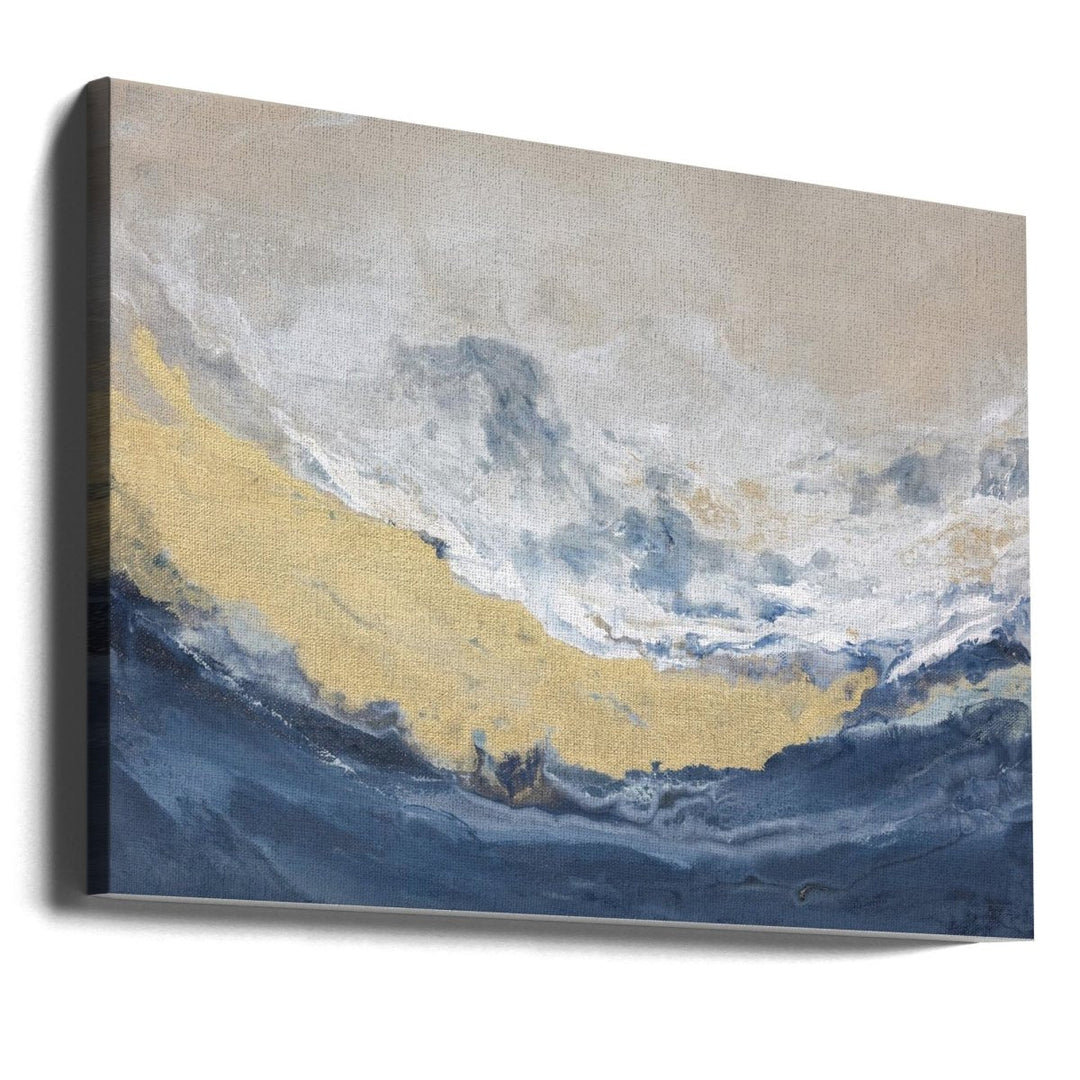 Golden Horizon Wave - Stretched Canvas, Poster or Fine Art Print - I Heart Wall Art - Poster Print, Canvas Print or Framed Art Print