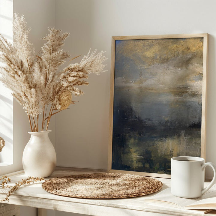 Golden Morning Landscape - Stretched Canvas, Poster or Fine Art Print - I Heart Wall Art - Poster Print, Canvas Print or Framed Art Print