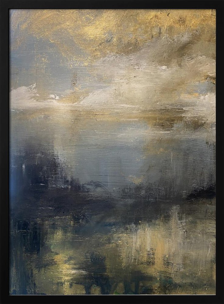 Golden Morning Landscape - Stretched Canvas, Poster or Fine Art Print - I Heart Wall Art - Poster Print, Canvas Print or Framed Art Print