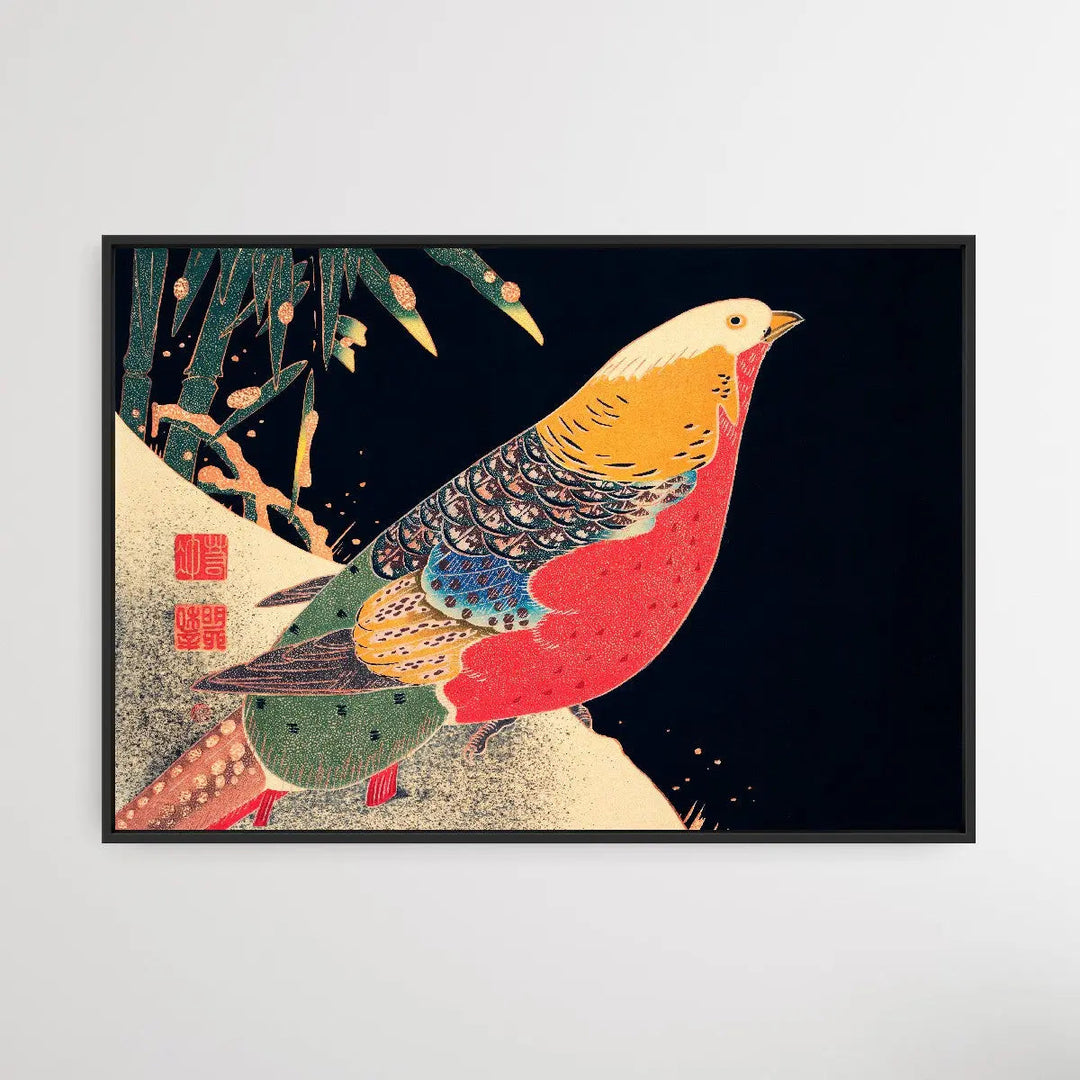 Golden Pheasant in the Snow (ca. 1900) by Ito Jakuchu - I Heart Wall Art