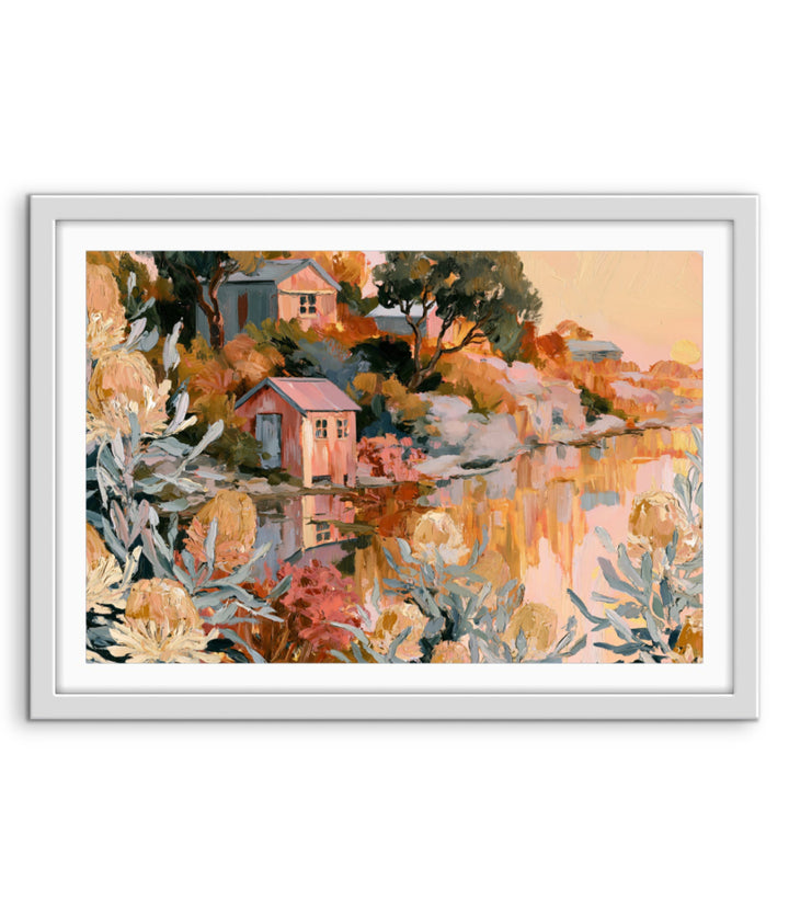 Golden Shoreline by IHeartStudio - Australian Contemporary Coastal Landscape Canvas Print