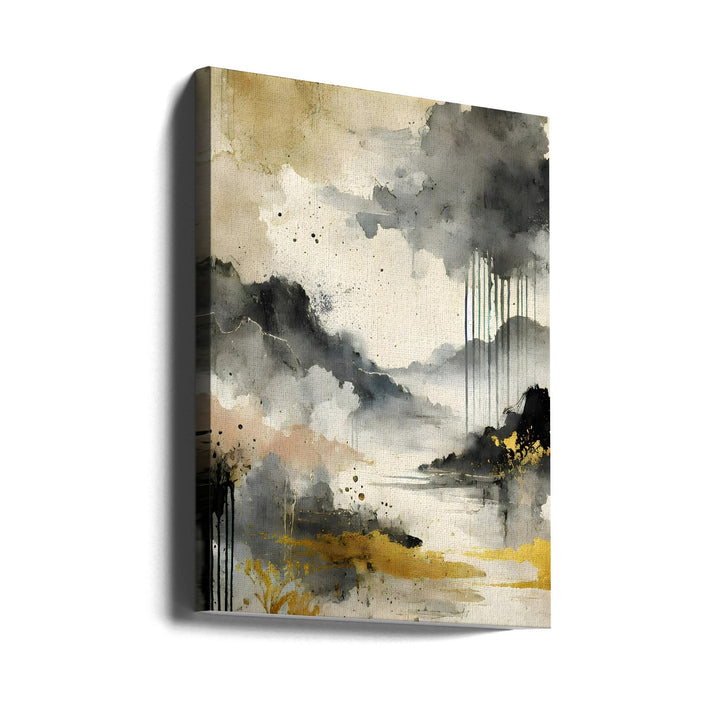Golden Storm - Stretched Canvas, Poster or Fine Art Print I Heart Wall Art