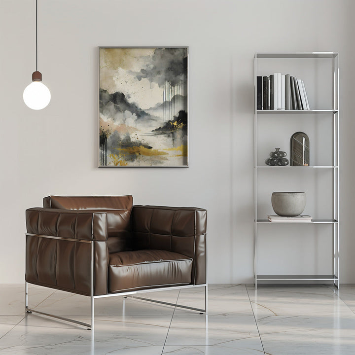 Golden Storm - Stretched Canvas, Poster or Fine Art Print I Heart Wall Art