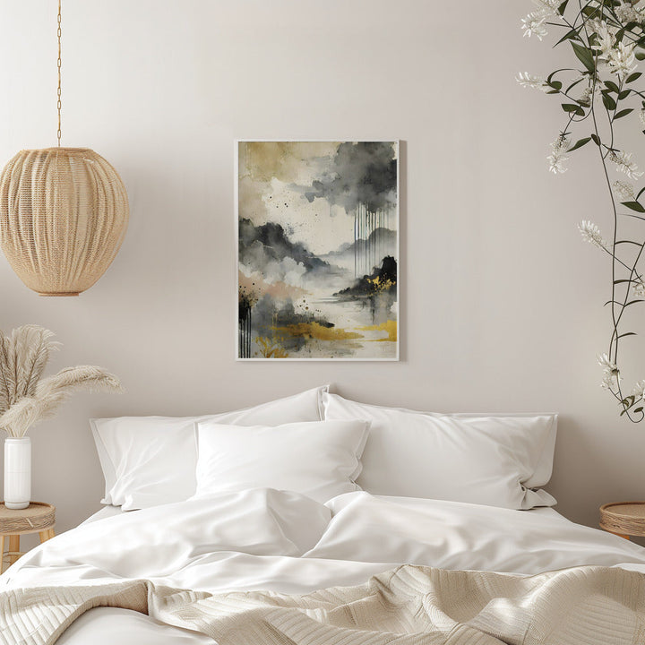Golden Storm - Stretched Canvas, Poster or Fine Art Print I Heart Wall Art