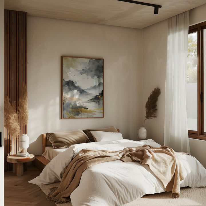 Golden Storm - Stretched Canvas, Poster or Fine Art Print I Heart Wall Art