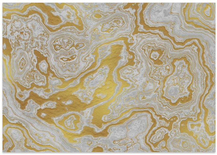 Golden White Marbling - Stretched Canvas, Poster or Fine Art Print - I Heart Wall Art - Poster Print, Canvas Print or Framed Art Print
