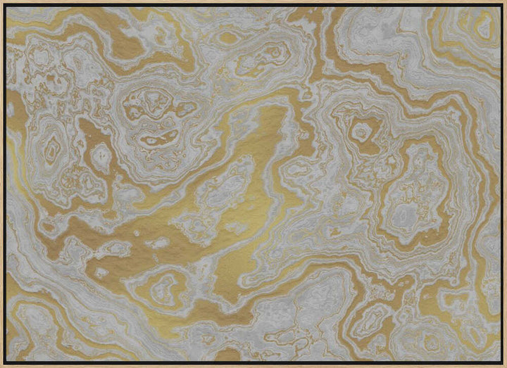 Golden White Marbling - Stretched Canvas, Poster or Fine Art Print - I Heart Wall Art - Poster Print, Canvas Print or Framed Art Print