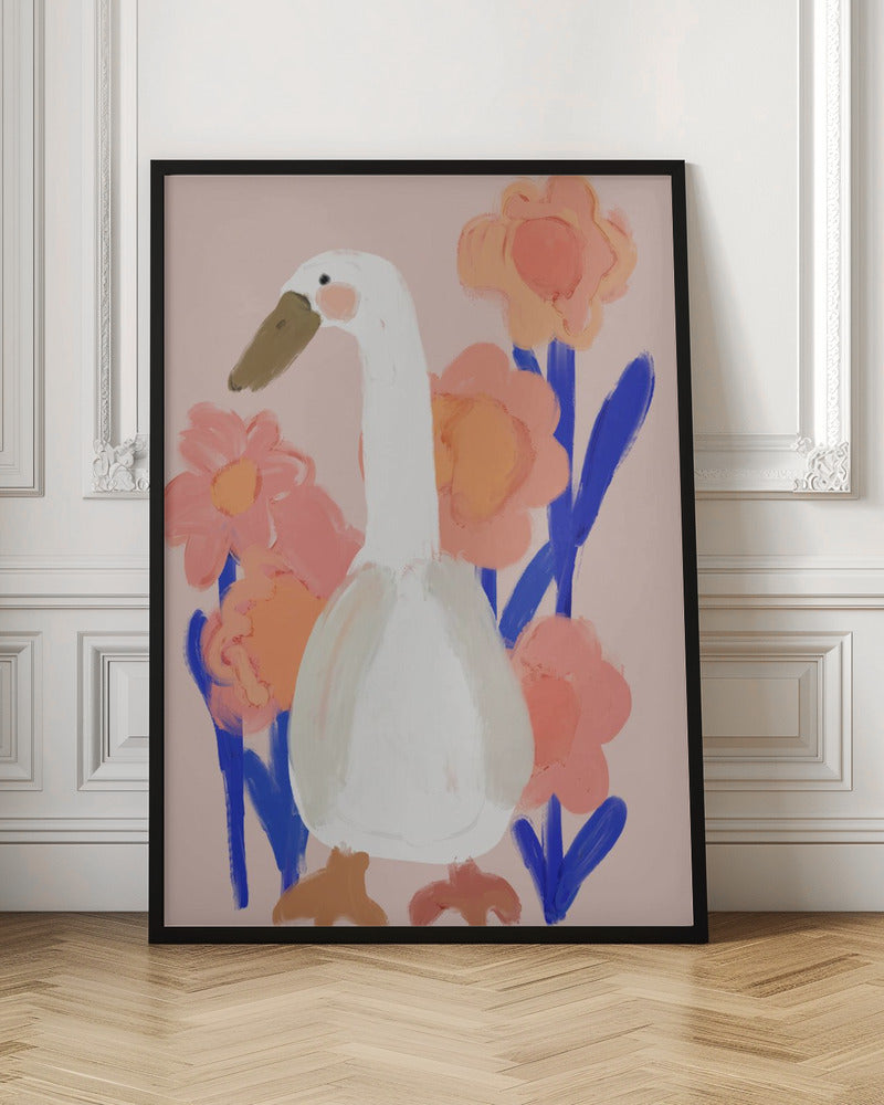 Goose At Spring - Stretched Canvas, Poster or Fine Art Print I Heart Wall Art