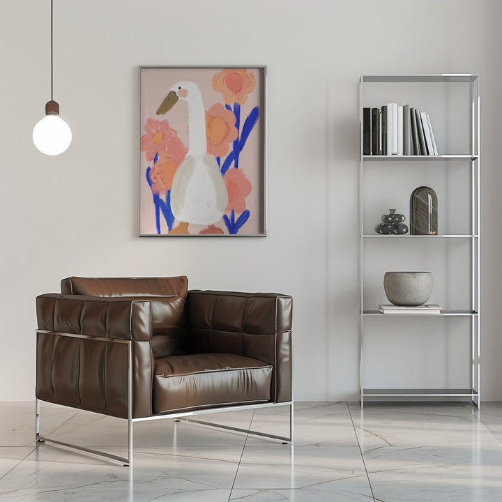 Goose At Spring - Stretched Canvas, Poster or Fine Art Print I Heart Wall Art