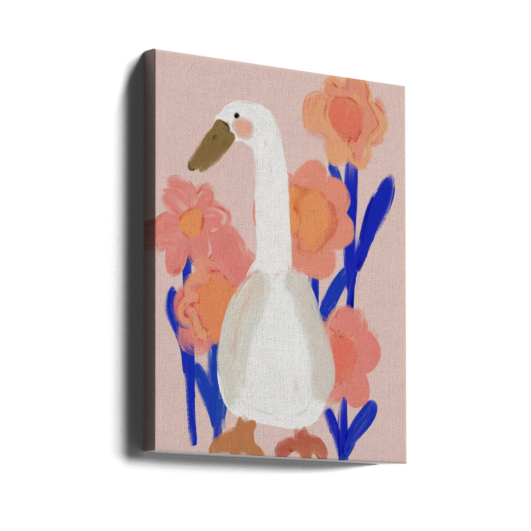 Goose At Spring - Stretched Canvas, Poster or Fine Art Print I Heart Wall Art