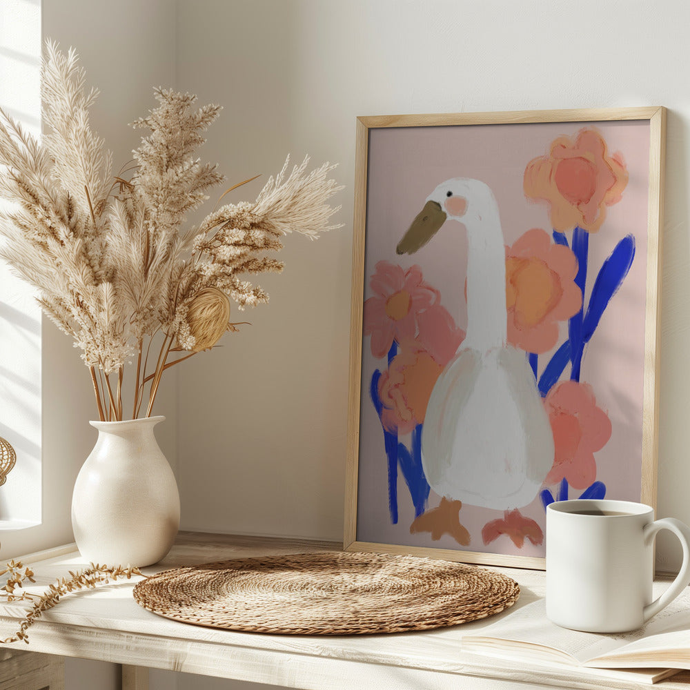 Goose At Spring - Stretched Canvas, Poster or Fine Art Print I Heart Wall Art