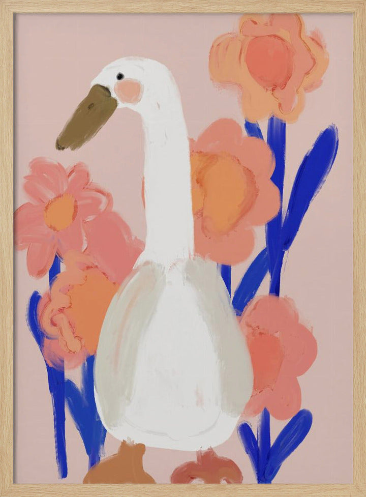 Goose At Spring - Stretched Canvas, Poster or Fine Art Print I Heart Wall Art