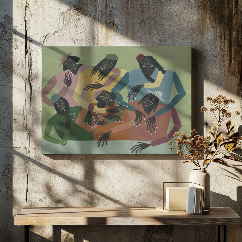 Gossip - Stretched Canvas, Poster or Fine Art Print - I Heart Wall Art - Poster Print, Canvas Print or Framed Art Print