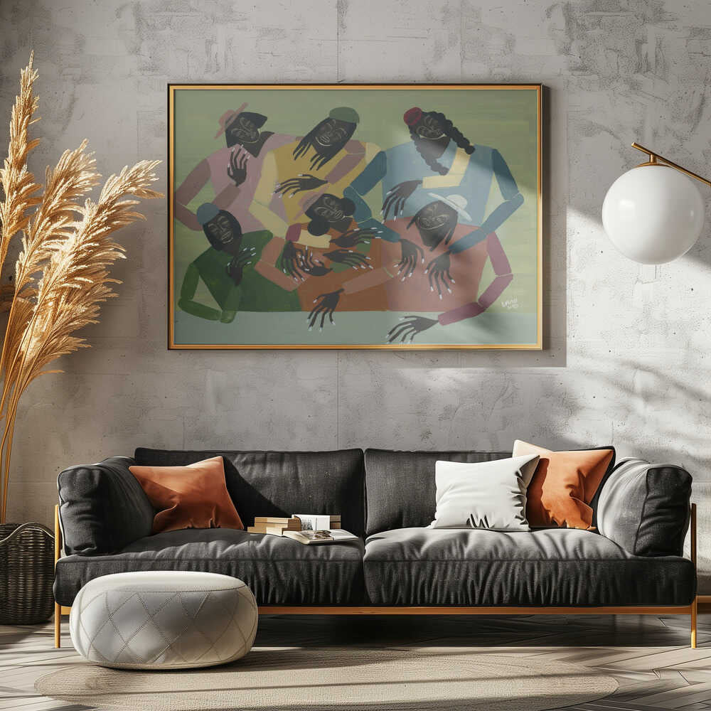 Gossip - Stretched Canvas, Poster or Fine Art Print - I Heart Wall Art - Poster Print, Canvas Print or Framed Art Print