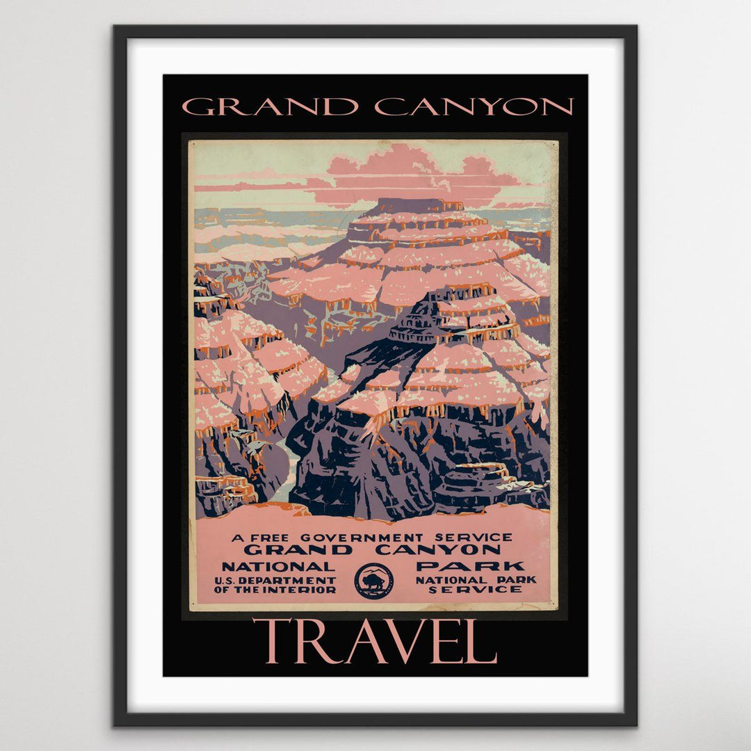 Grand Canyon Vintage Travel Poster - I Heart Wall Art