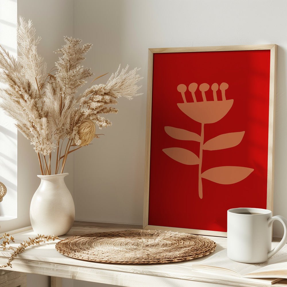 Graphic Floral I - Stretched Canvas, Poster or Fine Art Print - I Heart Wall Art - Poster Print, Canvas Print or Framed Art Print