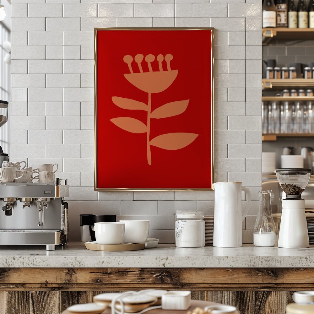 Graphic Floral I - Stretched Canvas, Poster or Fine Art Print - I Heart Wall Art - Poster Print, Canvas Print or Framed Art Print