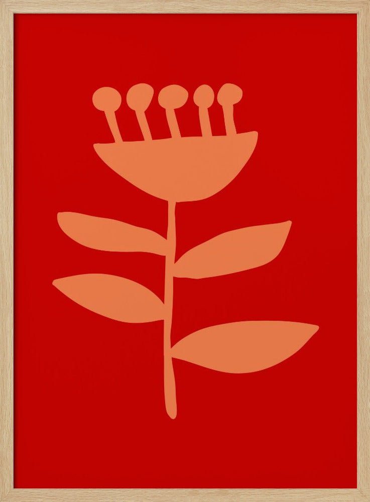 Graphic Floral I - Stretched Canvas, Poster or Fine Art Print - I Heart Wall Art - Poster Print, Canvas Print or Framed Art Print